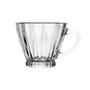 Imagem de Conjunto 2 Xícaras para Café de Cristal com Fio de Ouro e Pires Radial 70ml 220370 - Lyor