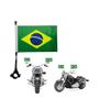 Imagem de Conjunto 2x Bandeiras Do Brasil Para Moto Haste Bicicleta Copa