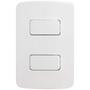 Imagem de Conjunto 2x4 Interruptor 1 Tecla Simples + 1 Tecla Paralela 10A B3 Margirius