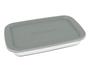 Imagem de Conjunto 3 Assadeira Retangular Com Tampa Plastica 2,2L