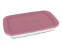 Imagem de Conjunto 3 Assadeira Retangular Com Tampa Plastica 2,2L