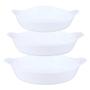 Conjunto 3 Assadeiras Oval Opaline Marinex 1596 Imagem de Conjunto 3 Assadeiras Oval Opaline Marinex 1596