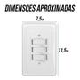 Imagem de Conjunto 3 Interruptores Paralelos 6a 4x2 Stylus - Ilumi