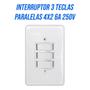 Imagem de Conjunto 3 Interruptores Paralelos 6a 4x2 Stylus - Ilumi