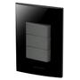 Imagem de Conjunto 3 Interruptores Simples - Inova Black / Grafite