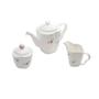 Imagem de Conjunto 3 Peças para Café de Porcelana Borboletas