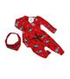 Imagem de Conjunto 3 peças Trator Vermelho + Bandana Tam. M