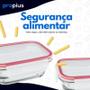 Imagem de Conjunto 3 Potes 150Ml 170Ml 250Ml Condimento Retangular