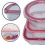 Imagem de Conjunto 3 Potes 150Ml 170Ml 250Ml Recipiente Transparente