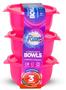 Imagem de Conjunto 3 Potes Bowls Neon Com Tampa