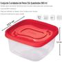 Imagem de Conjunto 3 Potes Clic Cozinha 580ml Reutilizavel Plasutil
