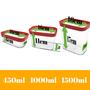 Imagem de Conjunto 3 potes herméticos 1500ml. 1000ml e 450ml em Branco Helsim