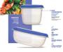 Imagem de Conjunto 3 Potes Herméticos Porta Alimentos Geladeira Cozinha Flor - 722 Sanremo