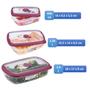 Imagem de Conjunto 3 Potes Herméticos Porta Alimentos Geladeira Cozinha Flor - 722 Sanremo