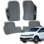 Imagem de Conjunto 3 Tapetes Para Interior Carro Volkswagen Fox 2017 18 19 20 21 Protetor Flexivel Aderente