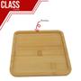 Imagem de Conjunto 3 Travessas Quadradas Bambu Servir e Decorar