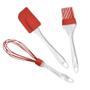 Imagem de Conjunto 3 Utensílios Silicone Acrílico Colher Batedor
