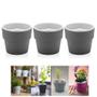 Imagem de Conjunto 3 Vaso Autoirrigável Plantar Flor Tempero Jardim - KTE 021 Ou