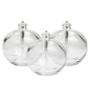 Imagem de Conjunto 3 Velas Decorativas Lamparinas Vidro Transparente Para Jantar