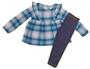 Imagem de Conjunto 3t (3 anos) carters xadrez blusa e calça menina - baby