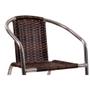 Imagem de Conjunto 4 Cadeiras Alumínio/Marrom Leve Resistente Varanda Externa Jardim Top Luxo