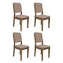 Imagem de Conjunto 4 Cadeiras Carol Imbuia/Marrom - PR Móveis