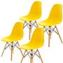 Imagem de Conjunto 4 Cadeiras Charles Eames Eiffel Amarela - KzaBela