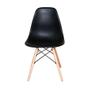 Imagem de Conjunto 4 Cadeiras Charles Eames Eiffel Base Madeira Preta