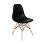 Imagem de Conjunto 4 Cadeiras Charles Eames Eiffel Concha Fixa - Preto