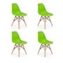 Imagem de Conjunto 4 Cadeiras Charles Eames Eiffel Wood Base Madeira - Verde