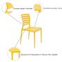 Imagem de Conjunto 4 Cadeiras de Plástico com Encosto Vazado Horizontal Sofia - Tramontina