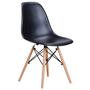 Imagem de Conjunto 4 Cadeiras Eames Eiffel com pés de madeira - Preto