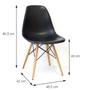 Imagem de Conjunto 4 Cadeiras Eames Sala De Jantar 46x80,5x42cm Rosa T