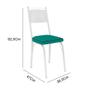 Imagem de Conjunto 4 Cadeiras Europa 151 Branco Liso - Artefamol