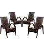 Imagem de Conjunto 4 Cadeiras Napoli em Fibra Sintética Artesanal Para Varanda, Área, Jardim, Edícula - Pedra Ferro