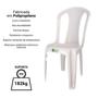 Imagem de Conjunto 4 Cadeiras Plasticas Bistro Branco Sem Braço Duo