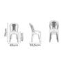 Imagem de Conjunto 4 Cadeiras Plástico Sem Braço Búzios 78cm Alt Tramontina 154kg