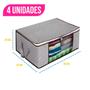Conjunto 4 Colmeias Organizadoras P/ Gaveta Guarda Roupa Quarto Armário Decoração Calcinha Cuecas Meias Tecido Resistente - B-max Imagem de Conjunto 4 Colmeias Organizadoras P/ Gaveta Guarda Roupa Quarto Armário Decoração Calcinha Cuecas Meias Tecido Resistente