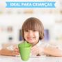 Imagem de Conjunto 4 Copos Coloridos 270ml c/ Canudo