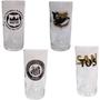 Imagem de Conjunto 4 Copos Vidro Long Drink Santos Peixe Taça