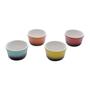 Imagem de Conjunto 4 petisqueiras Cute Round de porcelana coloridas Bon Gourmet - 35536