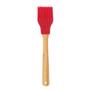Imagem de Conjunto 4 Pincéis de Silicone Mor Com Cabo de Bamboo Vermelho Resistente ao Calor