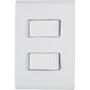 Imagem de Conjunto 4 X 2 com 2 Interruptores Simples Liz 10a 250v Branco - Tramontina