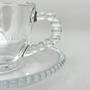 Imagem de Conjunto 4 Xícaras de Café Cristal Pearl com Pires 80ml