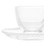 Imagem de Conjunto 4 Xícaras de Café de Cristal com Pires Pearl - 80ml