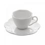 Imagem de Conjunto 4 Xícaras de Café de Porcelana com Pires Butterfly Branco 120ml - Wolff