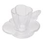 Imagem de Conjunto 4 Xícaras de Chá com Pires Butterfly 180ml 29272 Wolff