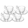 Imagem de Conjunto 4 xícaras de cristal para chá Bird Wolff 180 ml