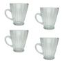 Imagem de Conjunto 4 Xícaras para Café Relevos Radial 140ml Lyor