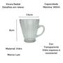 Imagem de Conjunto 4 Xícaras para Café Relevos Radial 140ml Lyor